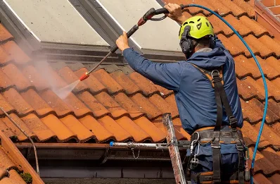 Démoussage et hydrofuge de toiture à Larressingle